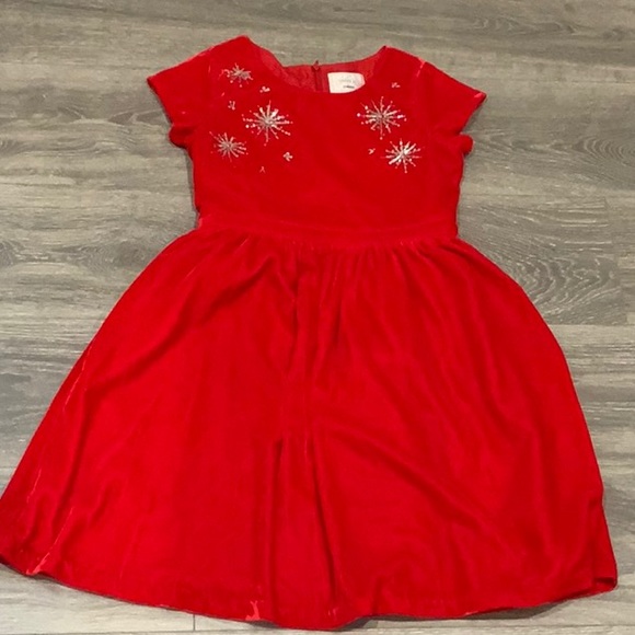 Gymboree Dressed Up Red Velvet Fancy Dress 10